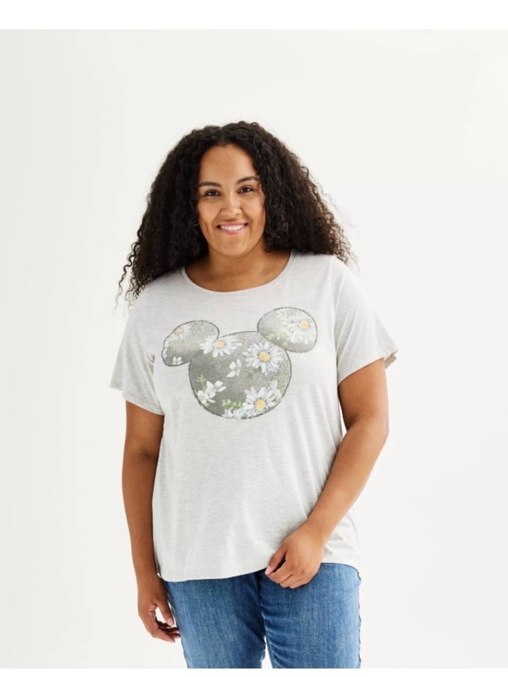 Women's Plus Size Disney's Mickey Mouse Graphic Tee NWT 1X